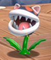 Cat Fire Piranha Plant in Bowser's Fury