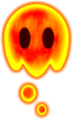 A Lava Bubble in Super Mario Run.