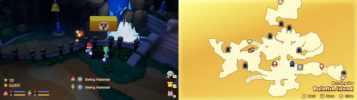 6th block in Bulbfish Island from Mario & Luigi: Brothership