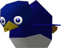 Rendered model of a Baby Penguin from Mario Kart 64