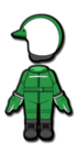 Green Mii racing suit from Mario Kart 8 Deluxe