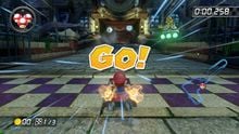 Mario performing a Rocket Start.