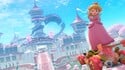 Princess Peach posing in Mario Kart World