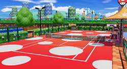 Academy Court (Mushroom) from Mario Tennis Fever