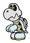 Sprite of Dry Bones from Paper Mario: The Origami King