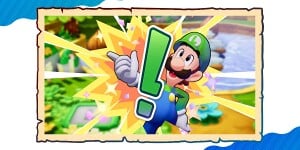 Luigi artwork from one of the results from the Mario & Luigi: Brothership Friend Group Personality Quiz.
