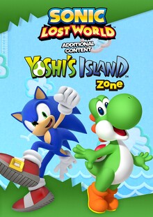 Key art for the Yoshi's Island Zone DLC of Sonic Lost World