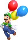 Artwork of Luigi for Balloon World, from Super Mario Odyssey