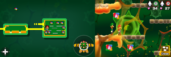 Twelfth, thirteenth and fourteenth blocks in Trash Pit of Mario & Luigi: Bowser's Inside Story + Bowser Jr.'s Journey.