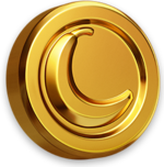 Artwork of a Banana Coin from Donkey Kong Country: Tropical Freeze.