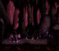 The Kongs stand at the beginning of the level.