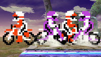 Excitebikes in Super Smash Bros. Brawl.