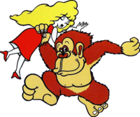 Donkey Kong and Lady