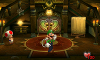 Foyer in the Nintendo 3DS remake of Luigi's Mansion