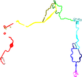 The full map compared to the routes used in VS Race, separated by color