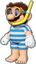 Mario's Swimwear icon in Mario Kart Live: Home Circuit