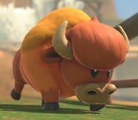 A buffalo in Mario Kart World