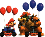 Mario and Bowser