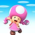 Option in a Play Nintendo opinion poll on which Mushroom Kingdom character to hang out with. Original filename: <tt>1x1-tag-along-toadette_irMqNCq.6ef5f3152e16d0ba.jpg</tt>