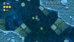 Screenshot of Deepsea Stone-Eyes in New Super Luigi U.