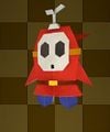 An origami Fly Guy from Paper Mario: The Origami King.