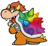 Bowser sprite from Paper Mario: Color Splash
