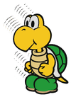 Koopa Troopa 6-Stack sprite from Paper Mario: Color Splash
