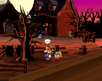 Crows in the east of Twilight Town.