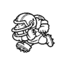 Chargin' Chuck Stamp from Super Mario 3D World.
