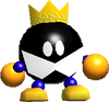 Model of King Bob-omb from Super Mario 64.