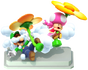 Luigi & Toadette Statue, from Super Mario Run