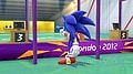 Sonic competing in Shooting.