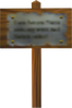 3D Model render of a sign from Super Mario 64