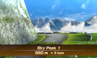 Sky Peak 1 overview from Mario Sports Superstars