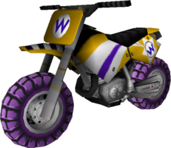 The model for Wario's Standard Bike L from Mario Kart Wii