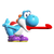 Light Blue Yoshi in the character select from Super Mario Bros. Wonder