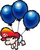 Artwork of Baby Mario from Yoshi Touch & Go