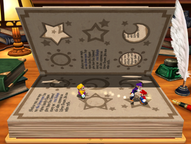 Wario in Booksquirm in Mario Party 4.