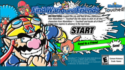 Screenshot of the Adobe Flash game Find Wario and Friends