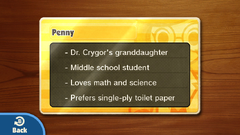 One of the Character Cards, as they appear on the GamePad.