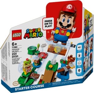 The packaging of the LEGO Super Mario Starter Course set.