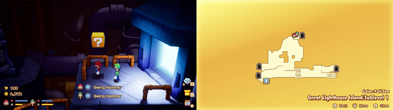 12th block in the Color-Full Sea Great Lighthouse Island from Mario & Luigi: Brothership