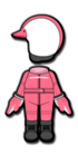 Pink Mii racing suit from Mario Kart 8 Deluxe