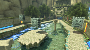 Thwomp Ruins in Mario Kart 8