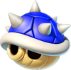 The icon for the blue Spiny Shell in Mario Kart World