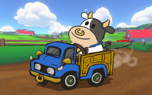 Concept artwork featuring Cow for Mario Kart World