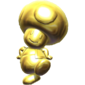 A golden statue of Toad from the ending of Step It Up in Mario Party 9