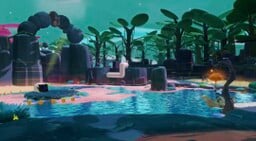 The Swamp in the Melodic Gardens in Mario + Rabbids Sparks of Hope
