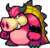 Idle battle sprite of Midbus from Mario & Luigi: Bowser's Inside Story.
