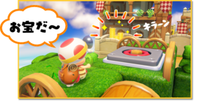 Panel from the fourth episode of a Japanese Captain Toad: Treasure Tracker webcomic